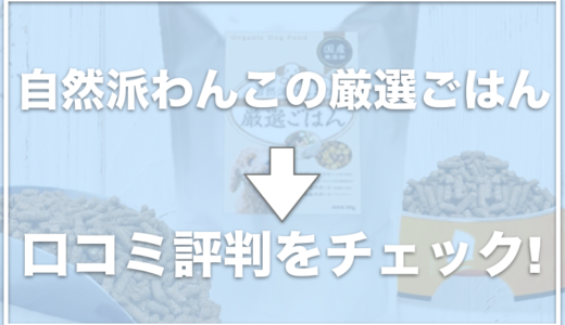 【徹底検証】自然派わんこの厳選ごはんの評価は？お試しできる？口コミや評判もチェック！