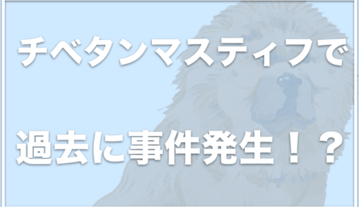 チベタンマスティフを飼ってる人は誰？事件が発生したことも？大きさや強さ・原種もチェック！