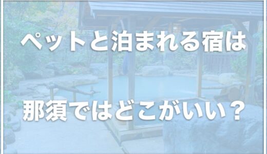 ペットと泊まれる宿で露天風呂付きの客室は那須ではココがおすすめ!