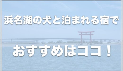 浜名湖の犬と泊まれる宿でおすすめは？コテージやペット可のホテルも紹介！