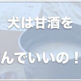 甘酒を飲んではいけない病気はある？犬に甘酒は腎臓が悪い場合も大丈夫か·効果や作り方も調査！